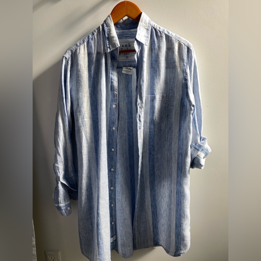 Frank and Eileen linen shirt dress